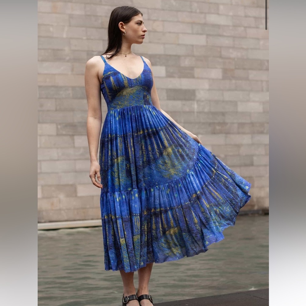 Blackmilk Clothing Starry Night Midi Dress XXL